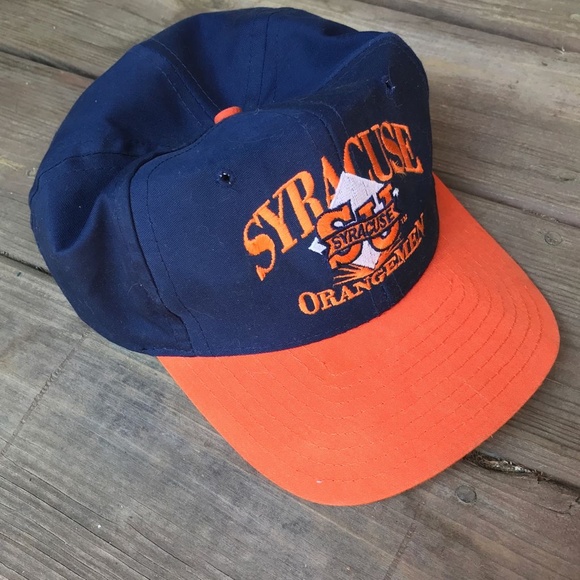 Vintage 90s SYRACUSE ORANGEMEN Signature Cap Hat - Picture 1 of 5